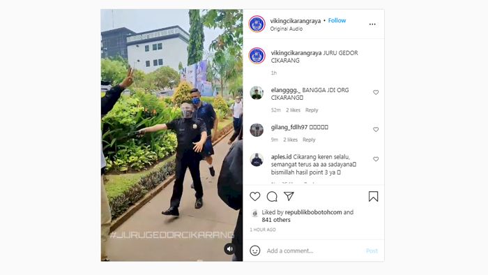 Video: Persib Mendapat Sambutan 'Istimewa' dan Motivasi dari Viking Cikarang Raya